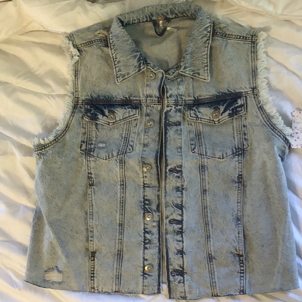 Free People Demin Vest